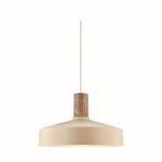 Nordlux Elvas Marble Pendellampa Metall Beige | Passande för 1x E27
