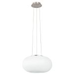 Eglo Pendellampa Optica Stål Satin Nickel | Passande för 2x E27