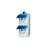 Busch-Jaeger Vägguttag 2V IP44 Ocean